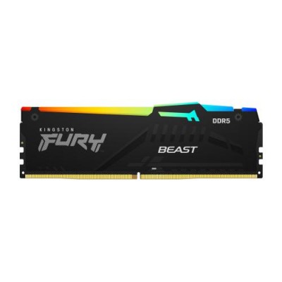 Memorija 16GB Fury Beast RGB DDR5-5200 CL36 UDIMM Kingston KF552C36BBEA-16