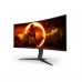 34" monitor AOC CU34G2XP-BK WQHD zakrivljen 180Hz 1ms USB Hub