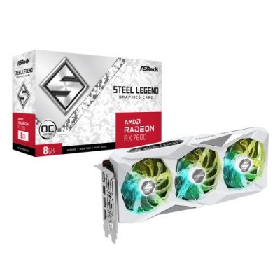 Radeon RX 7600 Steel Legend 8GB OC ASRock RX7600 SL 8GO grafička karta